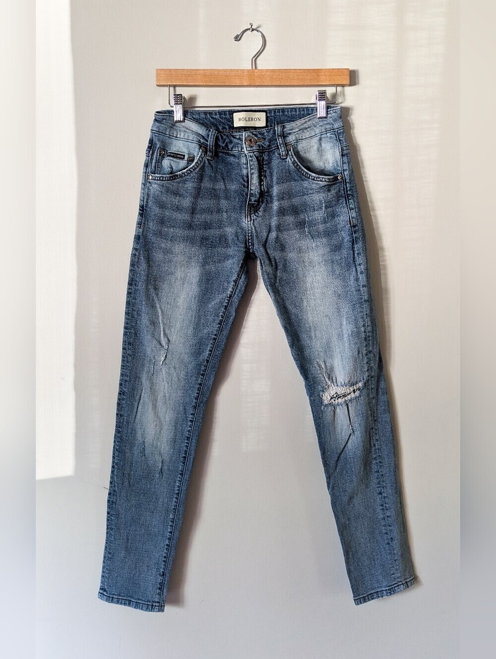 Emporio Armani Distressed Skinny Jeans